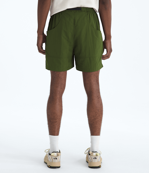 Mens-TNF-Red-Box-Nylon-Belted-Shorts-TNF-BACK.png